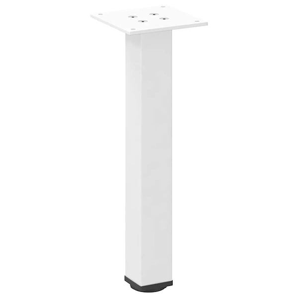Couchtischbeine Weiß Stahl 30-32cm 4er Set
