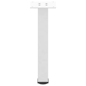 Couchtischbeine Weiß Stahl 30-32cm 4er Set