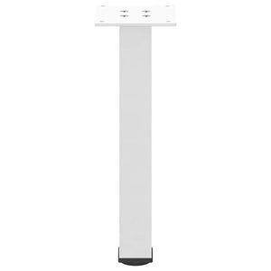 Couchtischbeine Weiß Stahl 30-32cm 4er Set