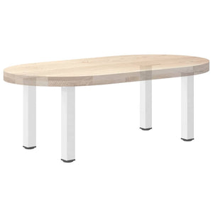 Couchtischbeine Weiß Stahl 30-32cm 4er Set