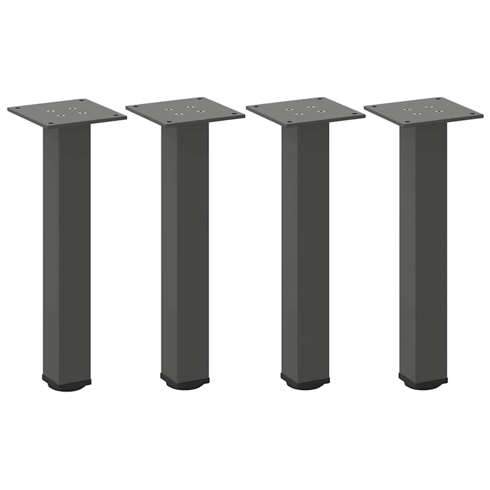 Couchtischbeine 4er Set Anthrazit Stahl 30-32cm