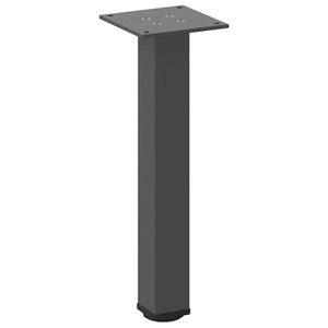 vidaXL Pieds de table basse 4 pcs Anthracite 30-32 cm Acier