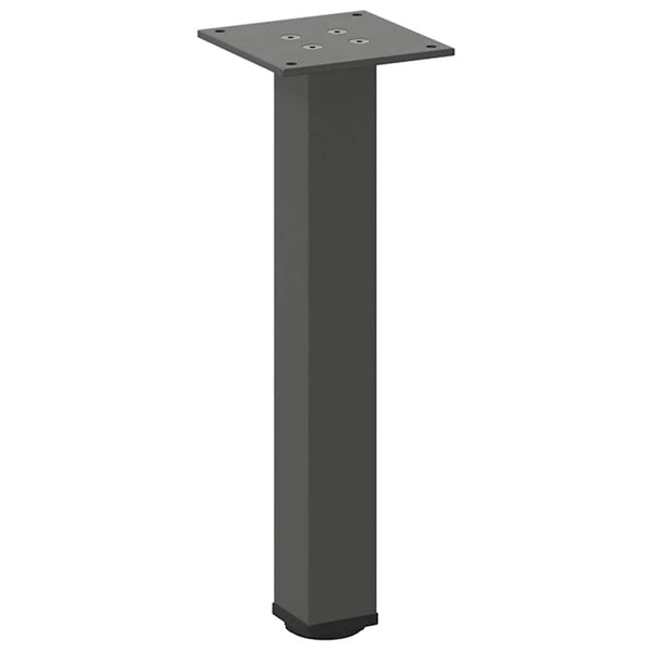 vidaXL Pieds de table basse 4 pcs Anthracite 30-32 cm Acier