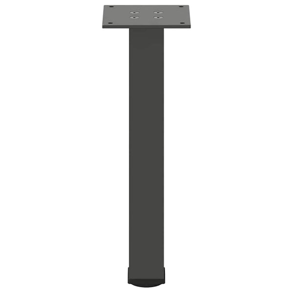 vidaXL Pieds de table basse 4 pcs Anthracite 30-32 cm Acier