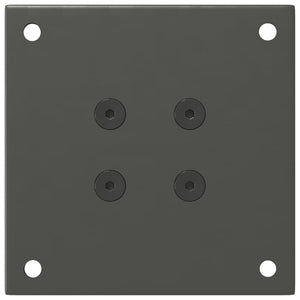 vidaXL Pieds de table basse 4 pcs Anthracite 30-32 cm Acier