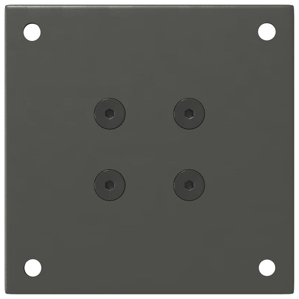 vidaXL Pieds de table basse 4 pcs Anthracite 30-32 cm Acier