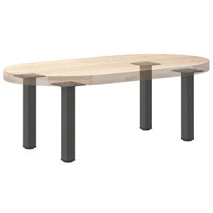 vidaXL Pieds de table basse 4 pcs Anthracite 30-32 cm Acier