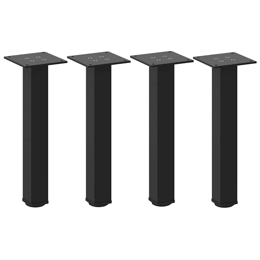 Schwarze Couchtischbeine, 4er Set, 42-44 cm, Stahl