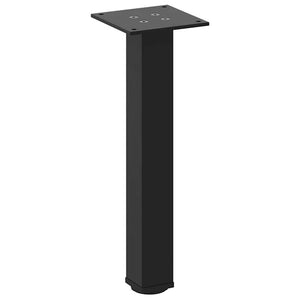 Schwarze Couchtischbeine, 4er Set, 42-44 cm, Stahl