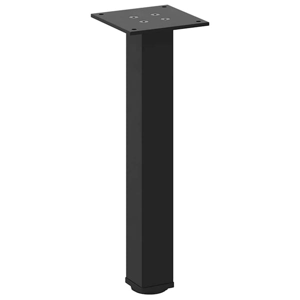 Schwarze Couchtischbeine, 4er Set, 42-44 cm, Stahl