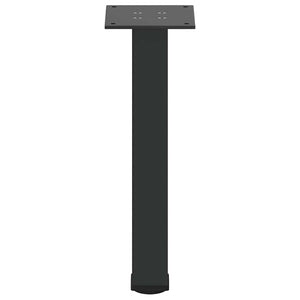 Schwarze Couchtischbeine, 4er Set, 42-44 cm, Stahl