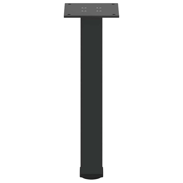Schwarze Couchtischbeine, 4er Set, 42-44 cm, Stahl