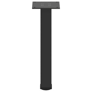 Schwarze Couchtischbeine, 4er Set, 42-44 cm, Stahl