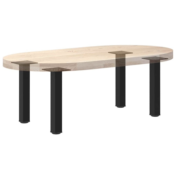 Schwarze Couchtischbeine, 4er Set, 42-44 cm, Stahl