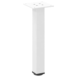 Weiße Couchtischbeine, 4er-Set, 42-44 cm