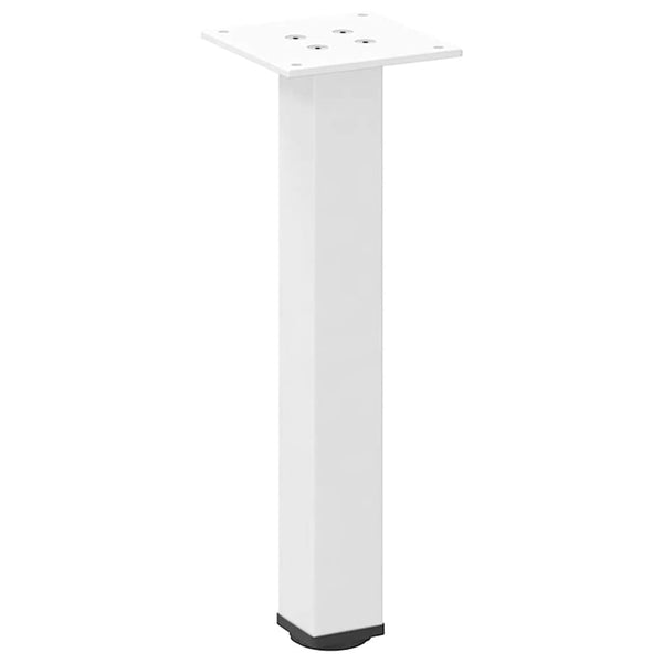 Weiße Couchtischbeine, 4er-Set, 42-44 cm