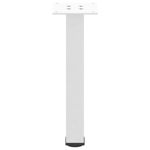 Weiße Couchtischbeine, 4er-Set, 42-44 cm