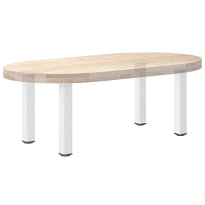 Weiße Couchtischbeine, 4er-Set, 42-44 cm