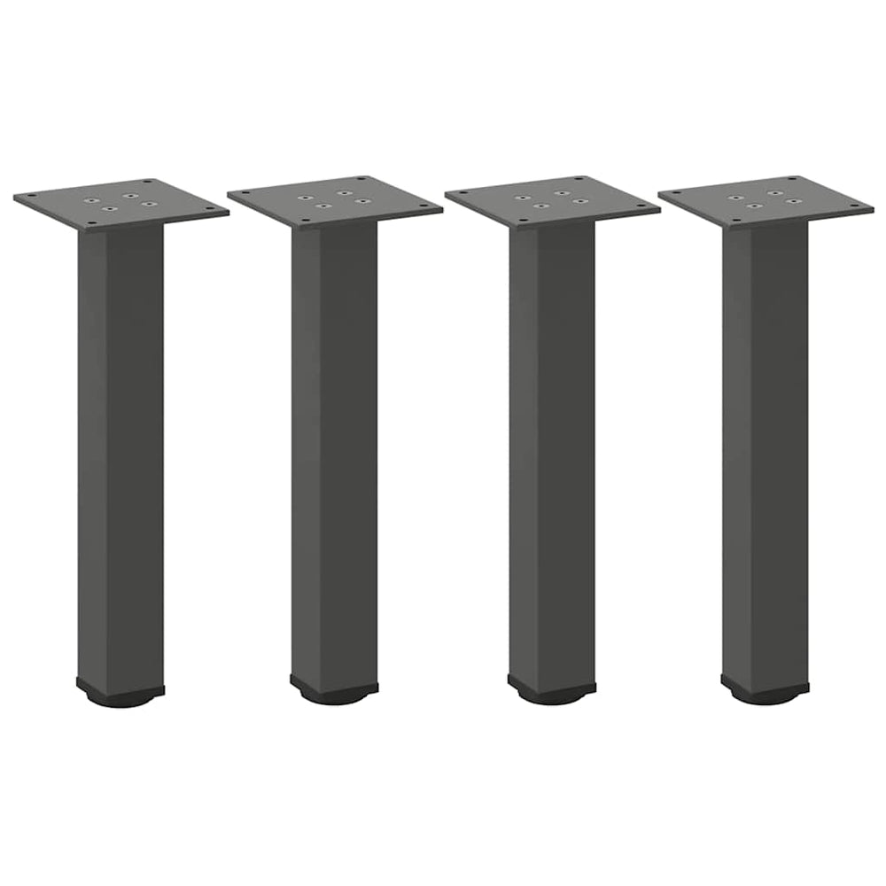 Couchtischbeine 4er Set Anthrazit Stahl