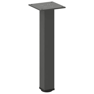 vidaXL Pieds de table basse 4 pcs Anthracite 42-44 cm Acier