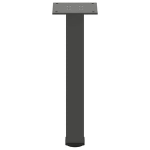 vidaXL Pieds de table basse 4 pcs Anthracite 42-44 cm Acier