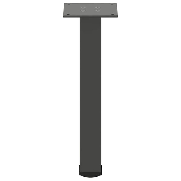 vidaXL Pieds de table basse 4 pcs Anthracite 42-44 cm Acier