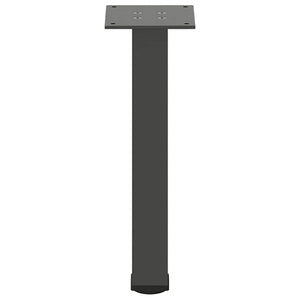 vidaXL Pieds de table basse 4 pcs Anthracite 42-44 cm Acier