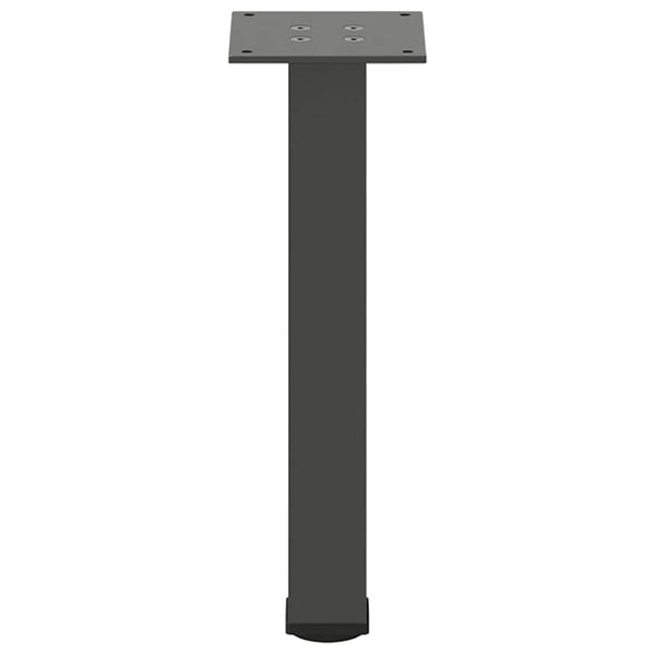 vidaXL Pieds de table basse 4 pcs Anthracite 42-44 cm Acier