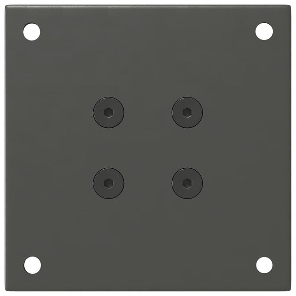 vidaXL Pieds de table basse 4 pcs Anthracite 42-44 cm Acier