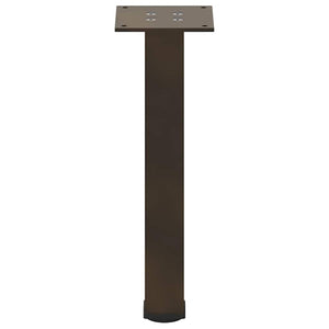 Couchtischbeine 4er Set, Naturstahl, 42-44 cm