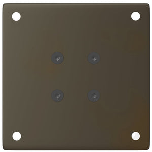 Couchtischbeine 4er Set, Naturstahl, 42-44 cm