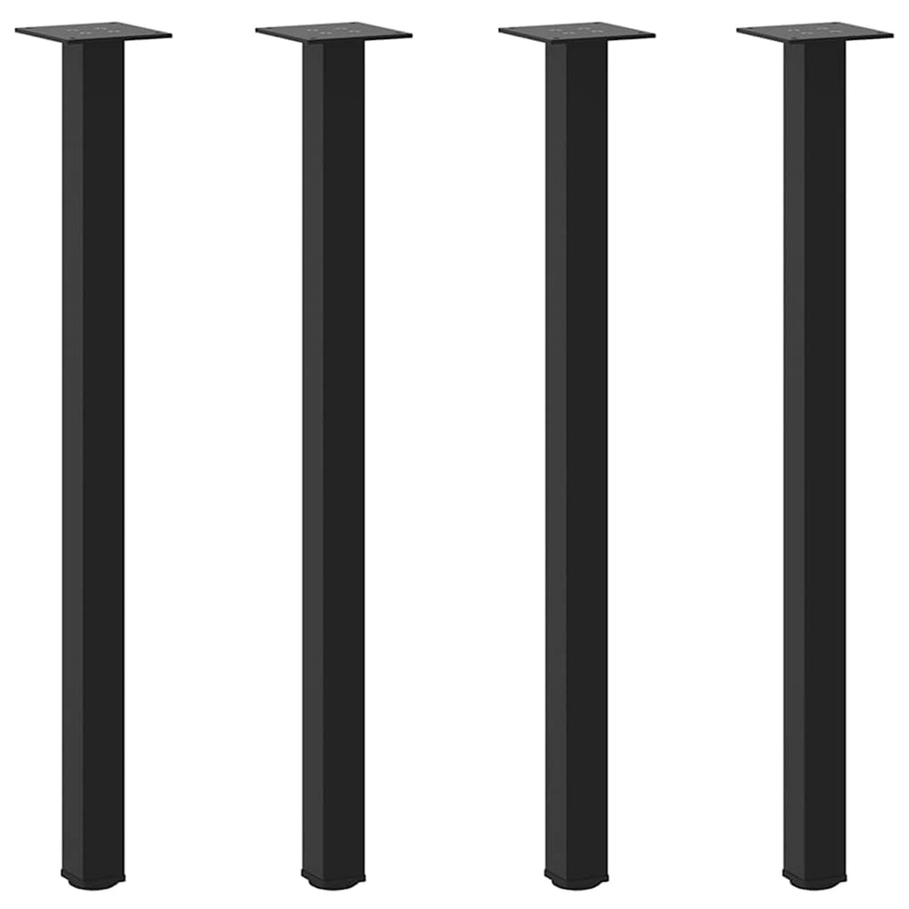 Schwarze Konsolentischbeine, 72-74 cm, 4er-Set