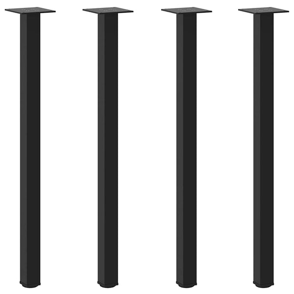 Schwarze Konsolentischbeine, 72-74 cm, 4er-Set