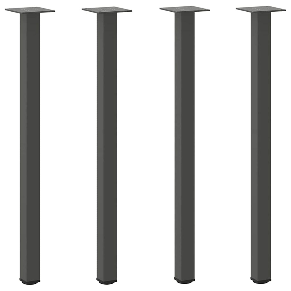 Konsolentischbeine Anthrazit, 4er Set, 72-74 cm