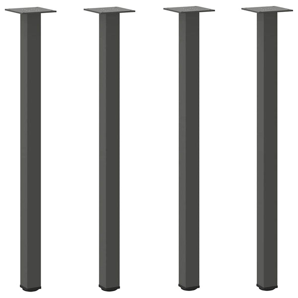 Konsolentischbeine Anthrazit, 4er Set, 72-74 cm