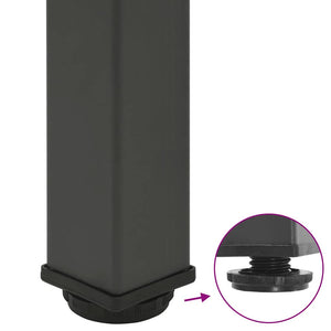 Konsolentischbeine Anthrazit, 4er Set, 72-74 cm