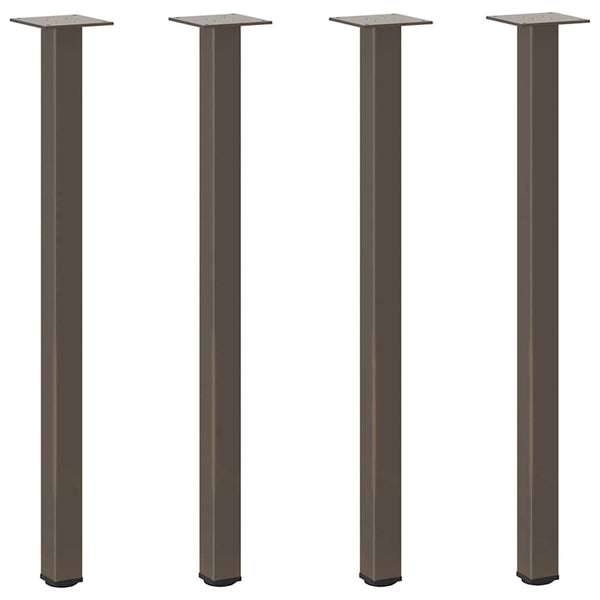 Konsolentischbeine 72-74 cm, 4er Set, Stahl Natur