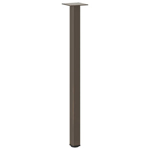 Konsolentischbeine 72-74 cm, 4er Set, Stahl Natur
