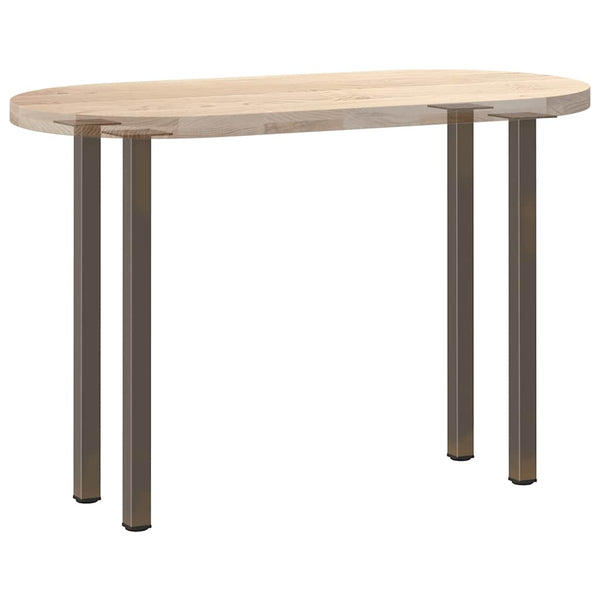 Konsolentischbeine 72-74 cm, 4er Set, Stahl Natur