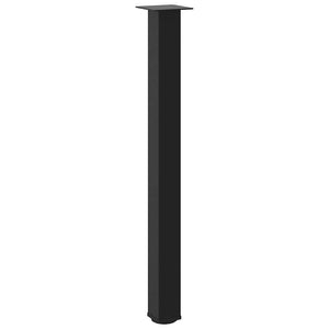 Bartischbeine 4er Set, Schwarz, 90-92 cm