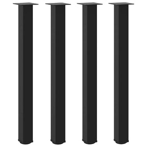 Bartischbeine, 4er Set, Schwarz, 100-102 cm