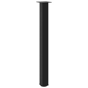 Bartischbeine, 4er Set, Schwarz, 100-102 cm