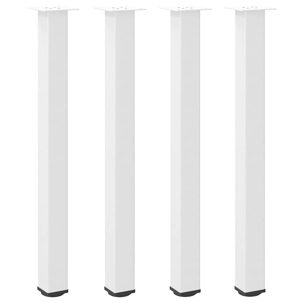 Bartischbeine, 4er Set, Stahl Weiß, 100-102 cm