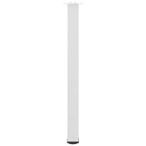 Bartischbeine, 4er Set, Stahl Weiß, 100-102 cm