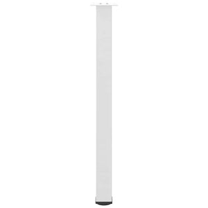 Bartischbeine, 4er Set, Stahl Weiß, 100-102 cm