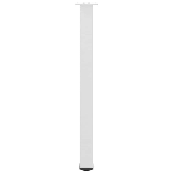 Bartischbeine, 4er Set, Stahl Weiß, 100-102 cm