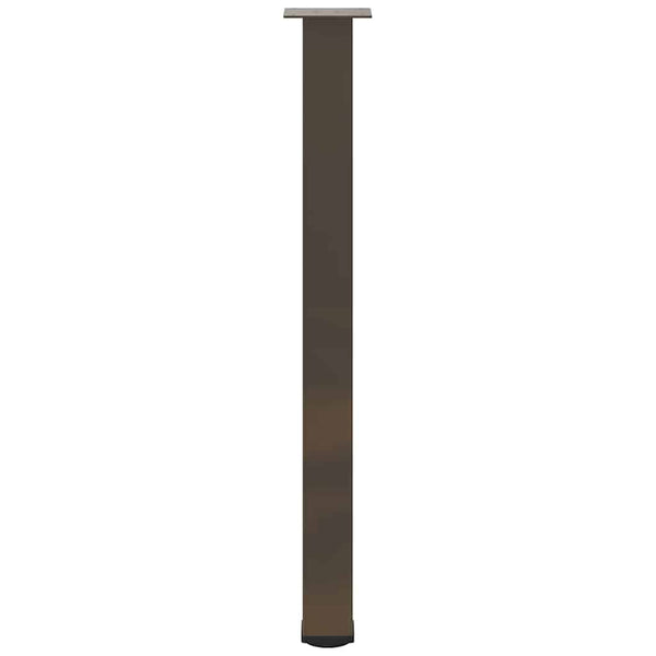Bartischbeine 4er Set, Naturstahl, 100-102 cm
