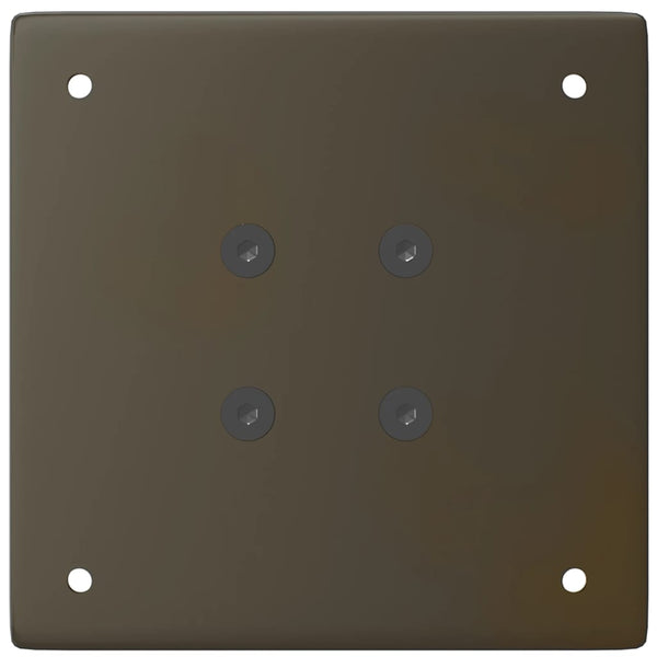 Bartischbeine 4er Set, Naturstahl, 100-102 cm
