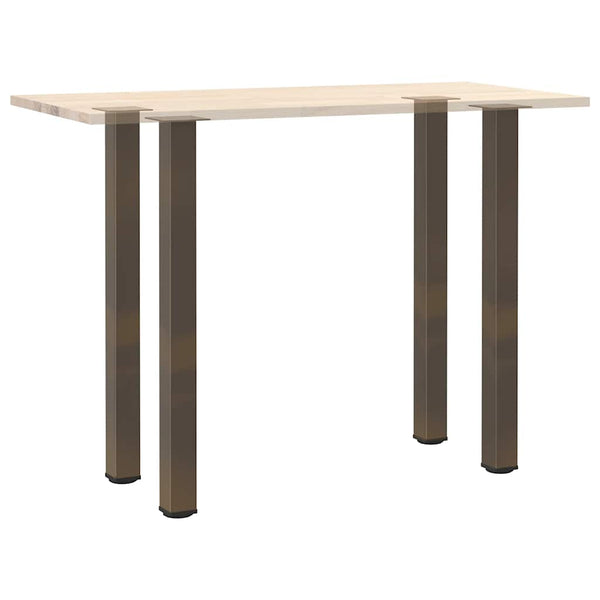 Bartischbeine 4er Set, Naturstahl, 100-102 cm