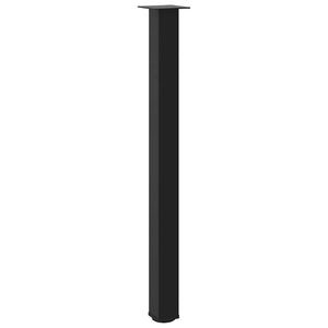 Bartischbeine, 4er Set, Schwarz, 110-112 cm